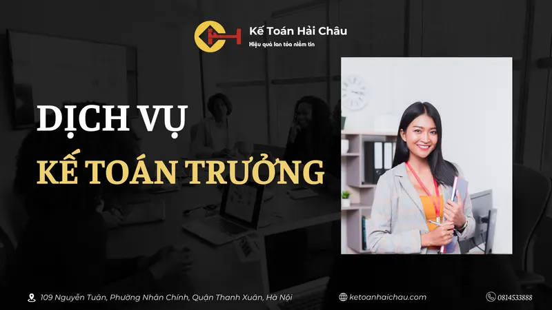 Dịch vụ kế toán trưởng