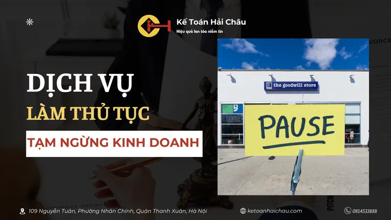 Dịch vụ làm thủ tục tạm ngừng kinh doanh