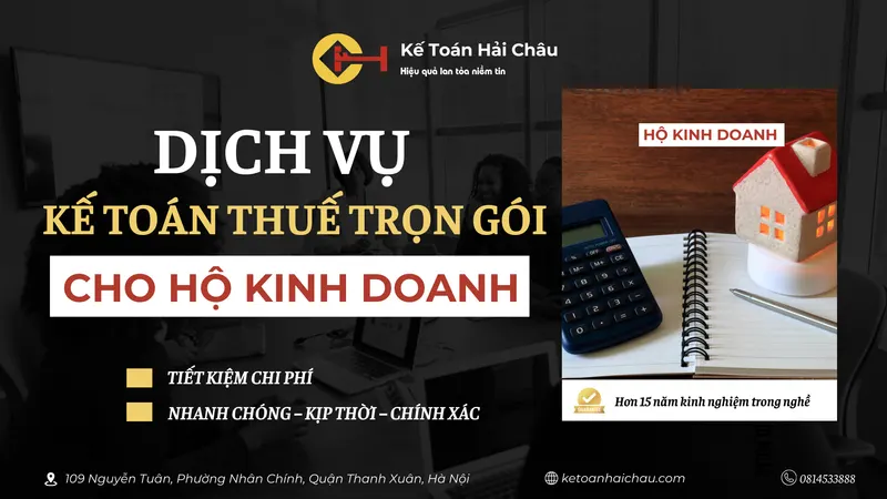 Dịch vụ kế toán thuế trọn gói cho hộ kinh doanh cá thể